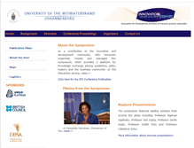 Tablet Screenshot of innovationsymposium.wits.ac.za