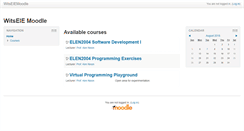 Desktop Screenshot of moodle.eie.wits.ac.za